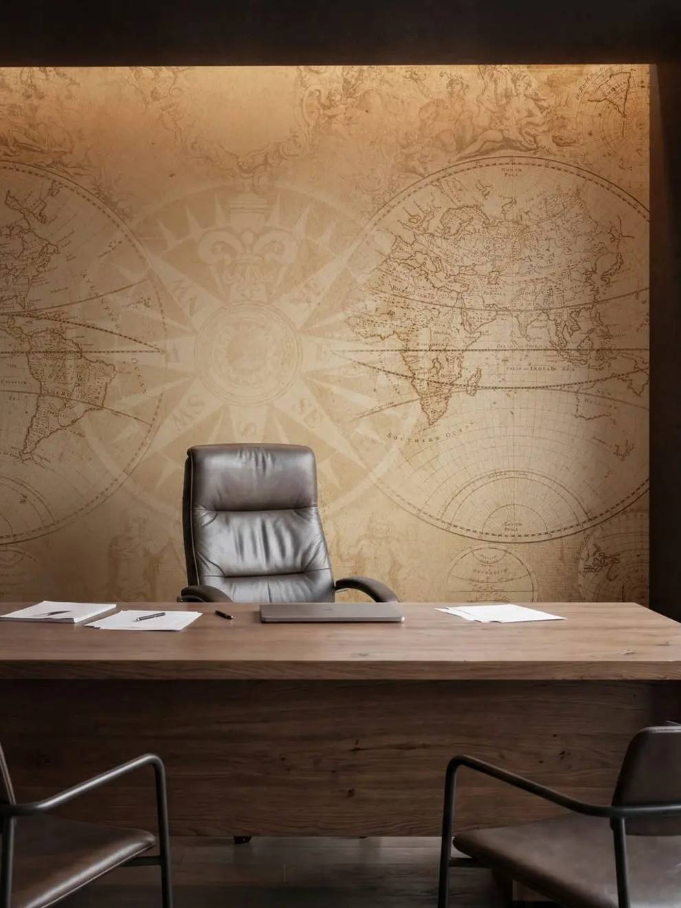 World Atlas Map Wallpaper Mural