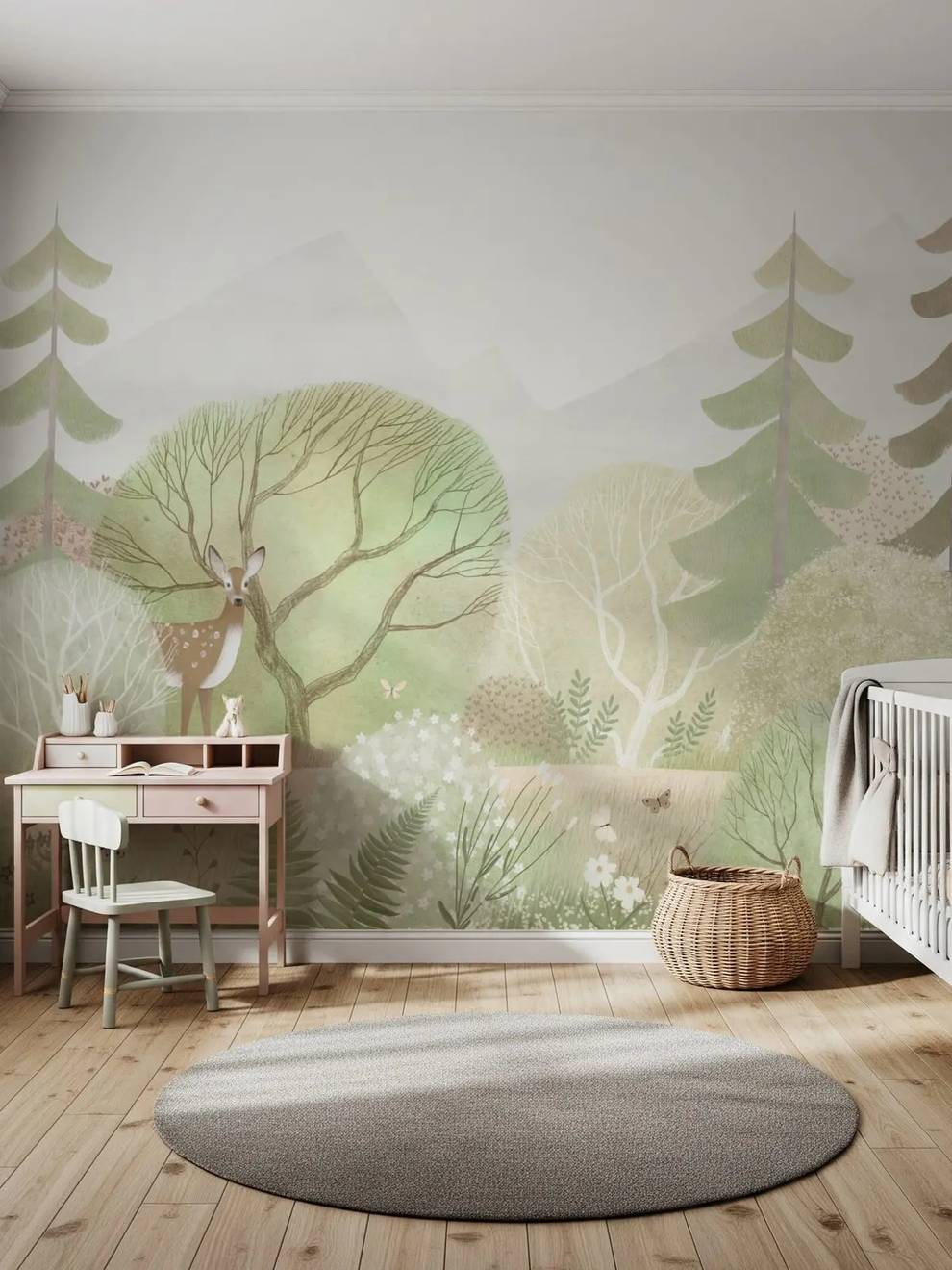 Woodland Animal Wallpaper for Nurseries