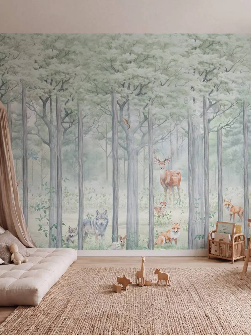 Woodland Animal Wallpaper Mural