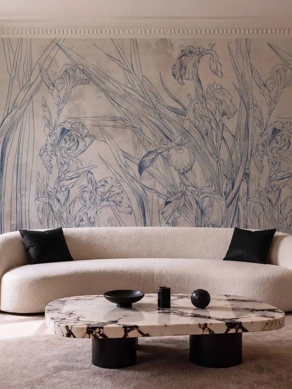 Iris Canvas Wallpaper Art Wall Mural