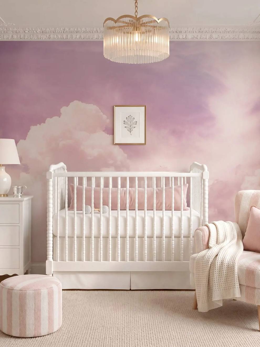 Pink Sky Cloud Wallpaper Mural