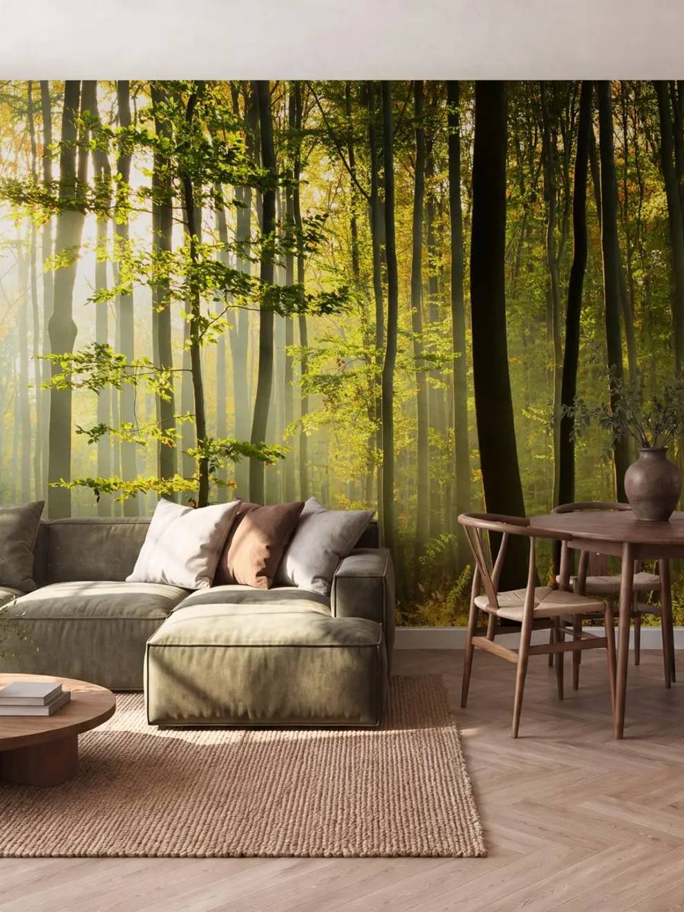 Sunlit Forest Wallpaper From Nature