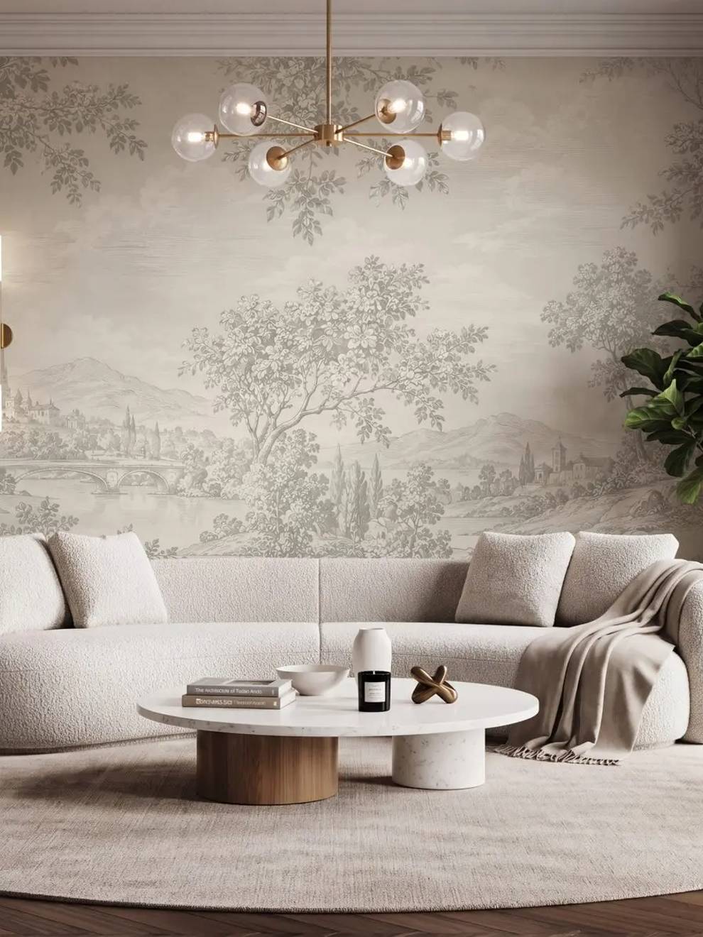 Italian Landscape Wallpaper Mural