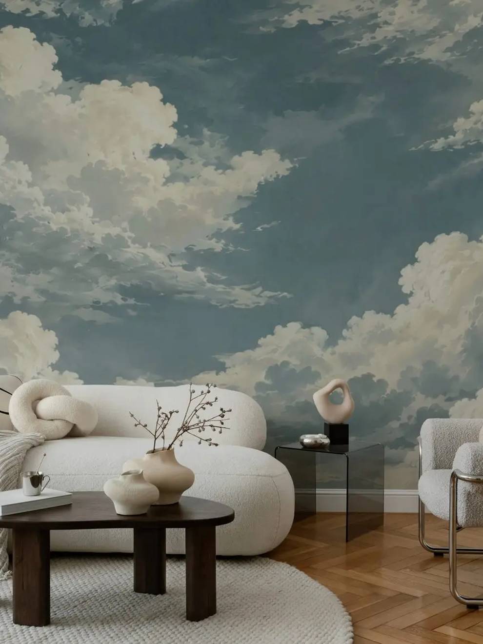 Blue Cloud Wallpaper Mural